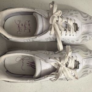 Nike White and Gray Women's Sneakers